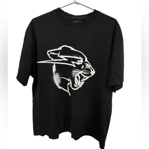 High End Mr Beast Graffiti Thick Men’s L Limited Black & White T-Shirt MINTY